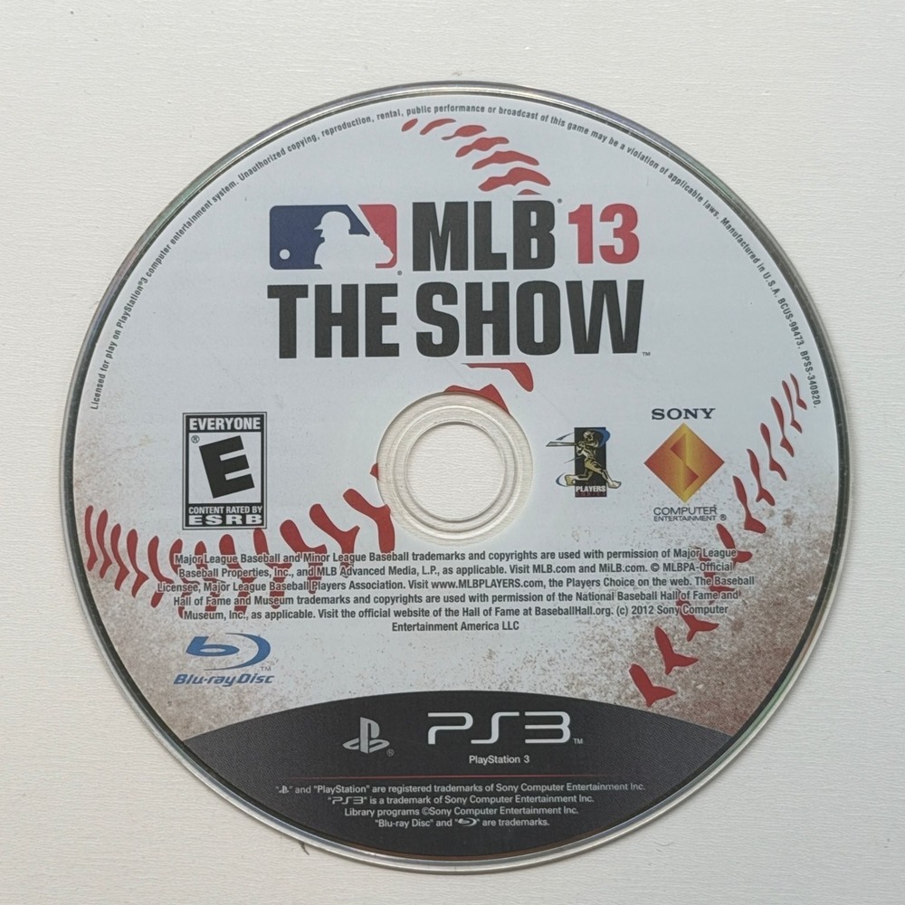 MLB 13 The Show PlayStation 3 PS3 Video Game Baseball Sports Sony BCUS-98473